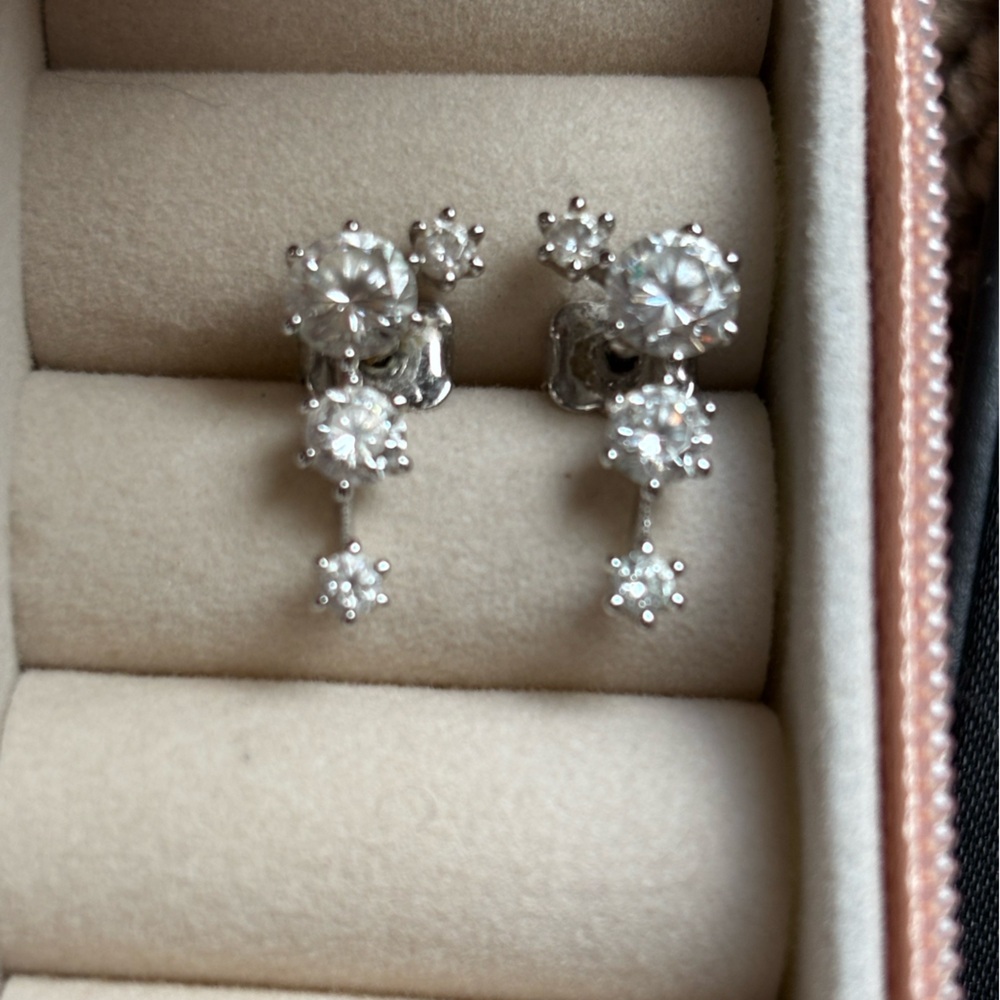 Nordstrom brand sterling silver ear crawlers. Hardly worn